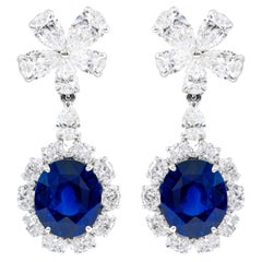 Sapphire Drop Earrings
