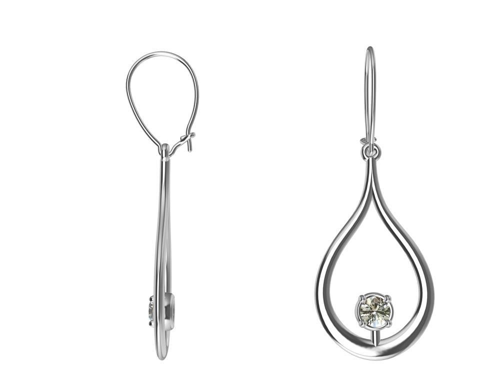 diamond teardrop earrings