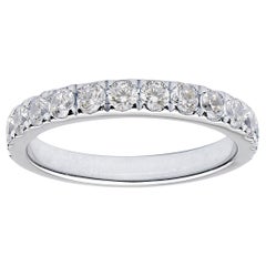 Anillo de diamantes de oro blanco de 18 quilates