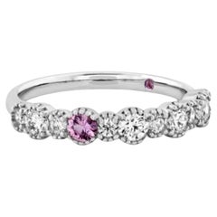 18 Karat White Gold Hayley Paige for Hearts on Fire Behati Beaded Band