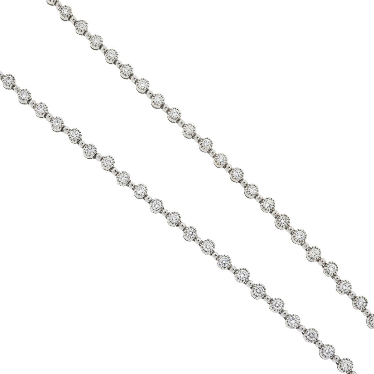 Company-Kwiat
Style-Kwiat Diamond Lariat Necklace 
Metal-18k White Gold
Stone-Diamond Approx - 2.70 Cts TW
Chain Length -14.5