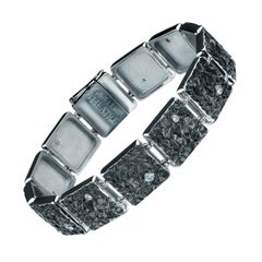 18 Karat White Gold Men’s Bracelet with 0.52 Carat Diamonds