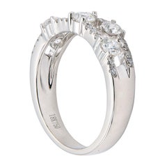 18 Karat White Gold Modern Band Ring
