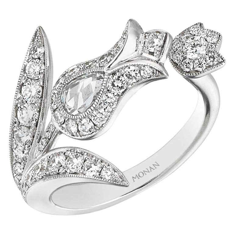 18 Karat White Gold Monan White Tulip Cock Ring Set with 0.83 carat of  Diamonds at 1stDibs | diamond cockring, gold cockring, cockring diamond
