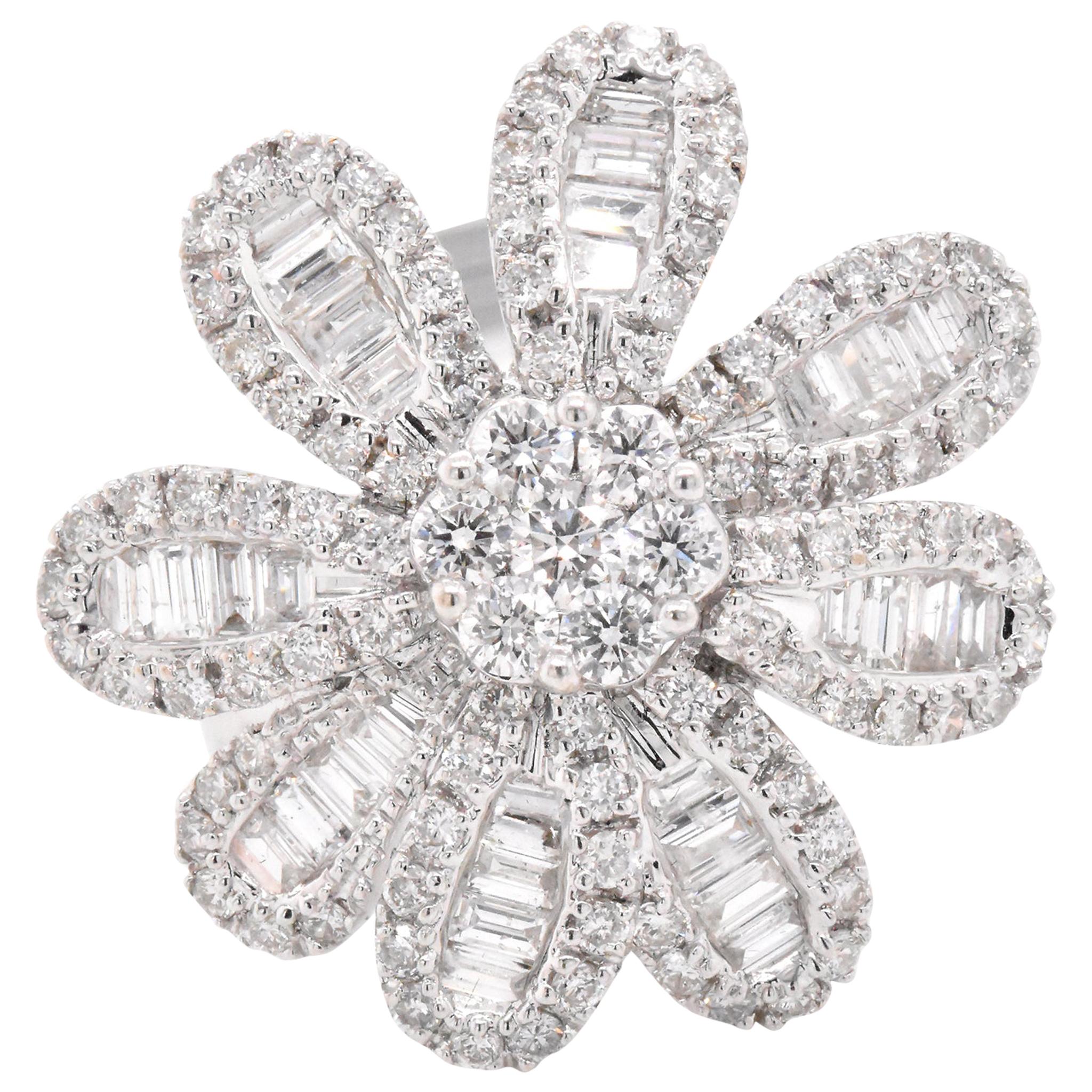 Diamond Mosaic Ring 51 For Sale on 1stDibs