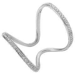 18 Karat White Gold Openwork Diamond Ring KO35681RFBZ