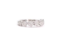 18 Karat White Gold Pasquale Bruni Diamond Star Ring