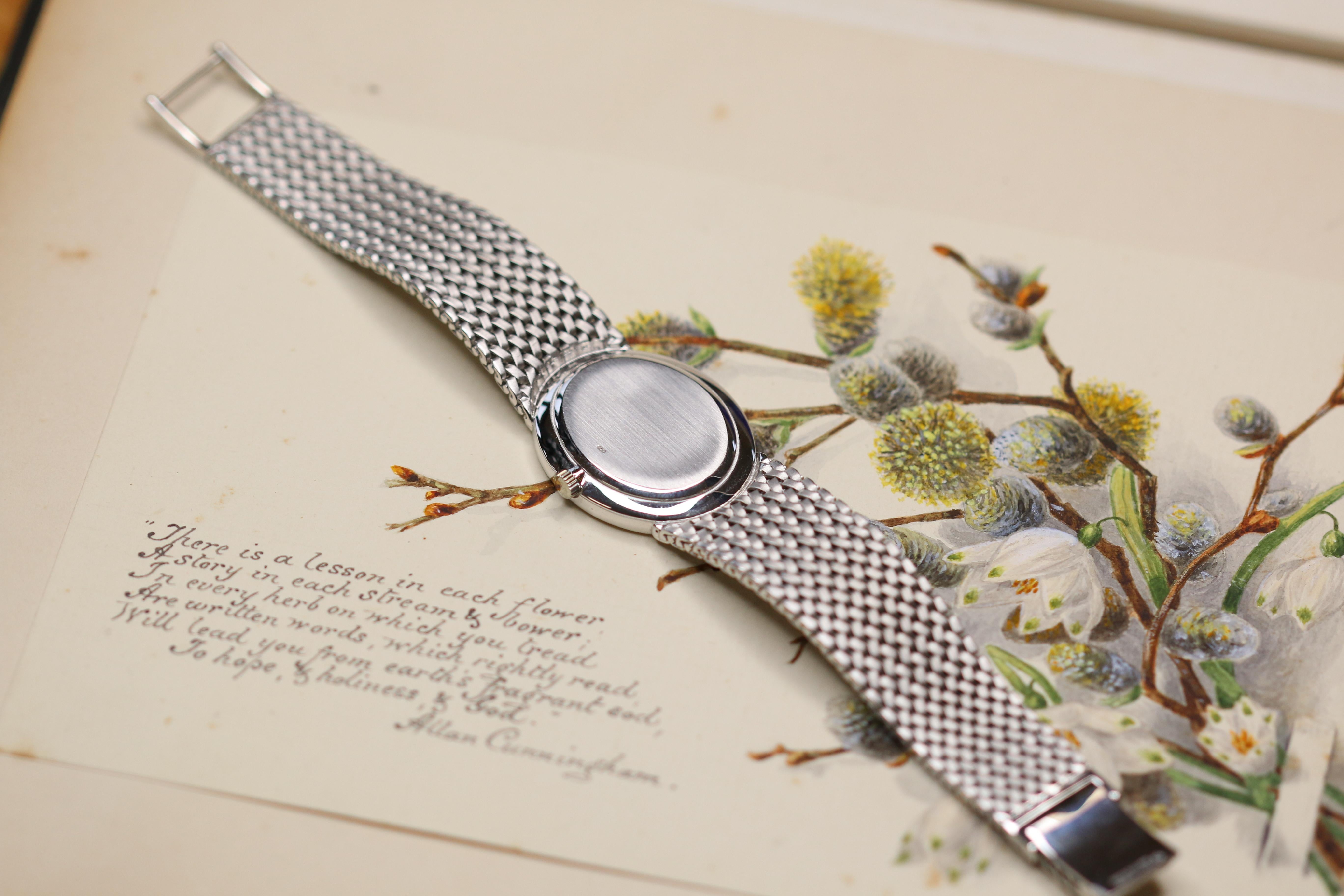 18 Karat White Gold Patek Philippe Wrist Watch  1