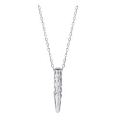 18 Karat White Gold Pendant with Diamond