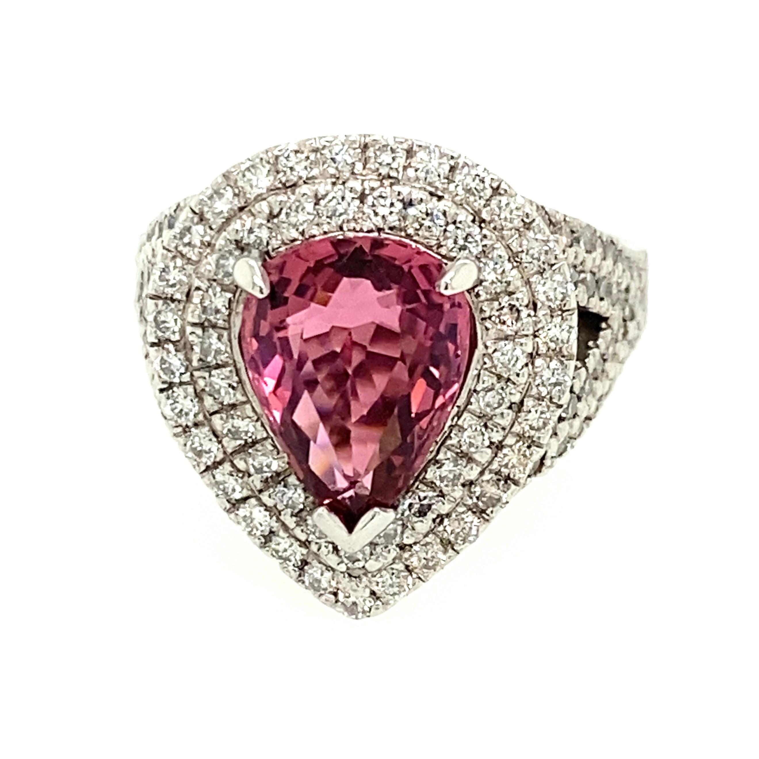 rosa diamantring