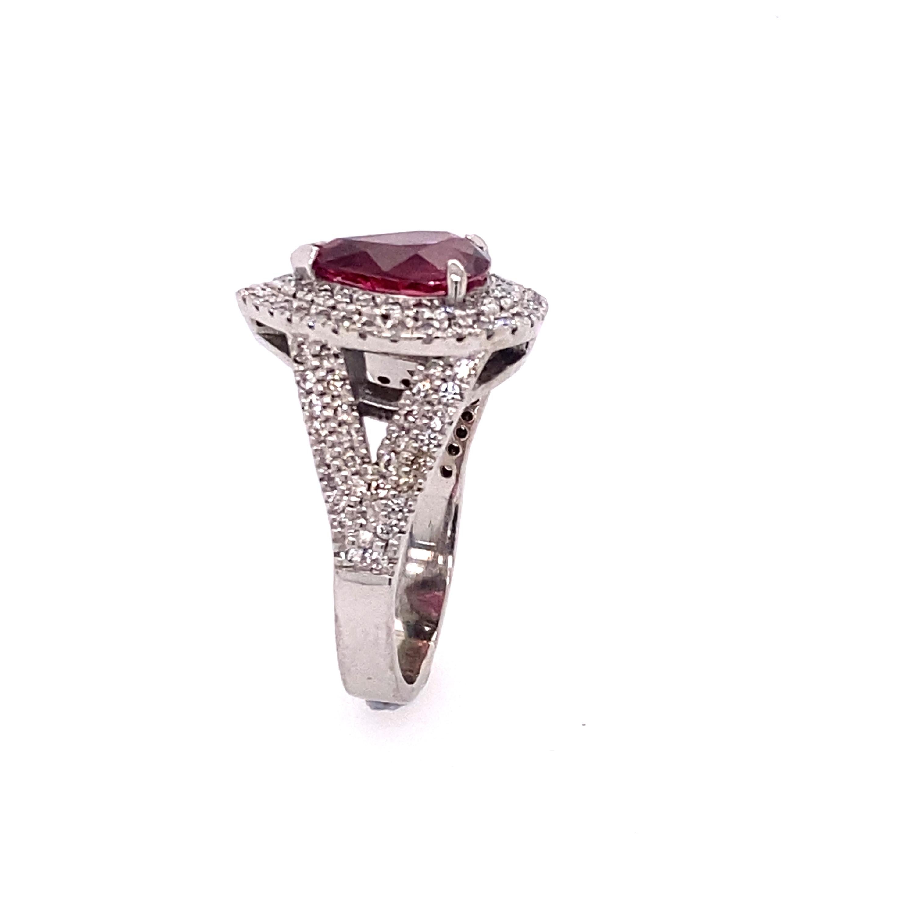 rosa diamant ring