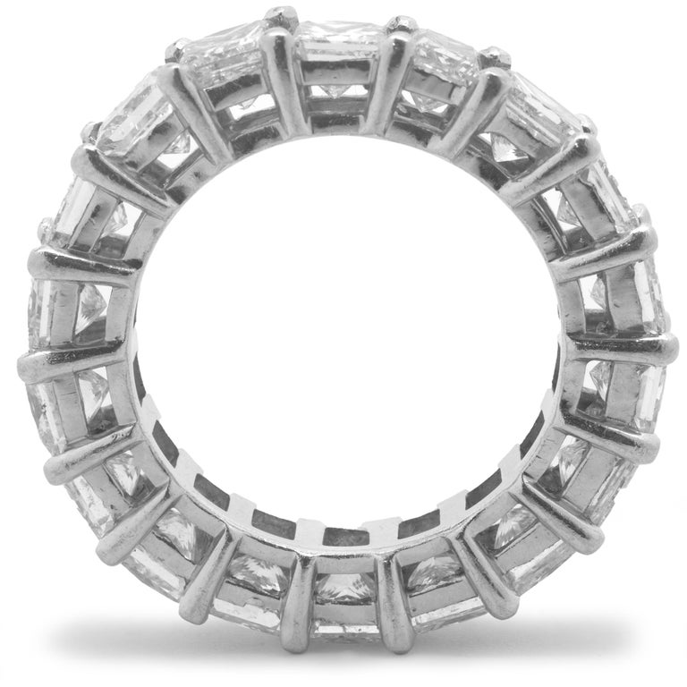 18K  3.68 CT PRINCESS CUT ETERNITY BAND main image 1