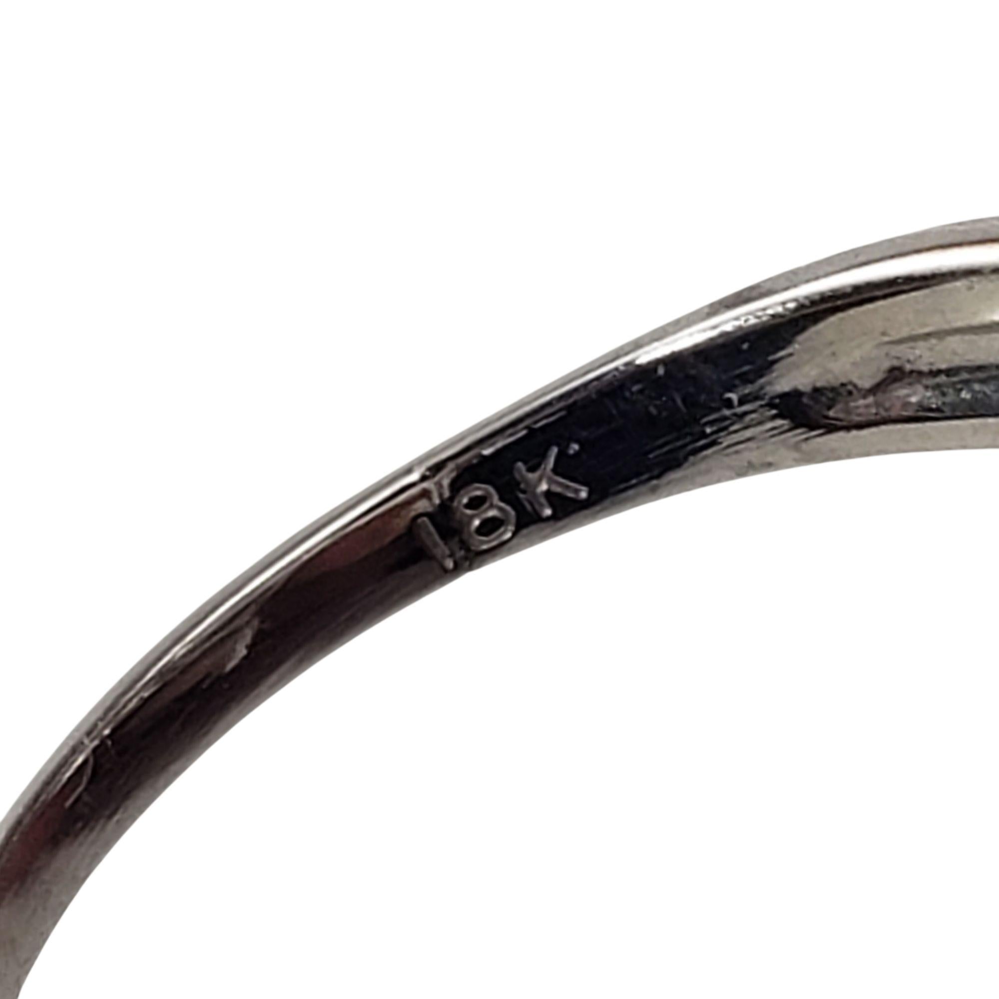 18 Karat Weißgold Prinzessinnenschliff Diamant Ring Größe 7 #21927 im Zustand „Gut“ im Angebot in Washington Depot, CT