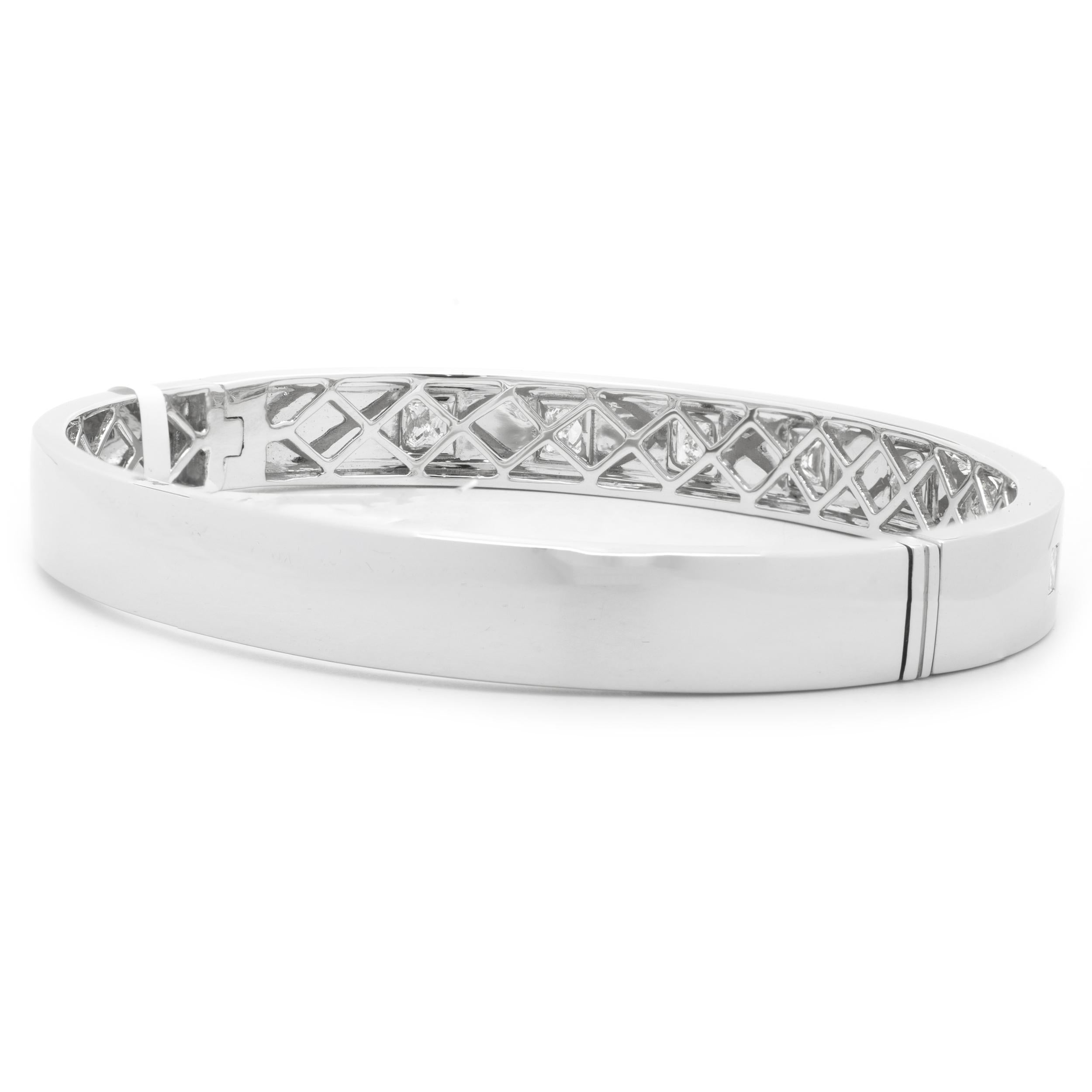 princess cut diamond bangle