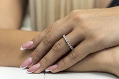 18 Karat White Gold Round Diamond ANNIVERSARY Ring