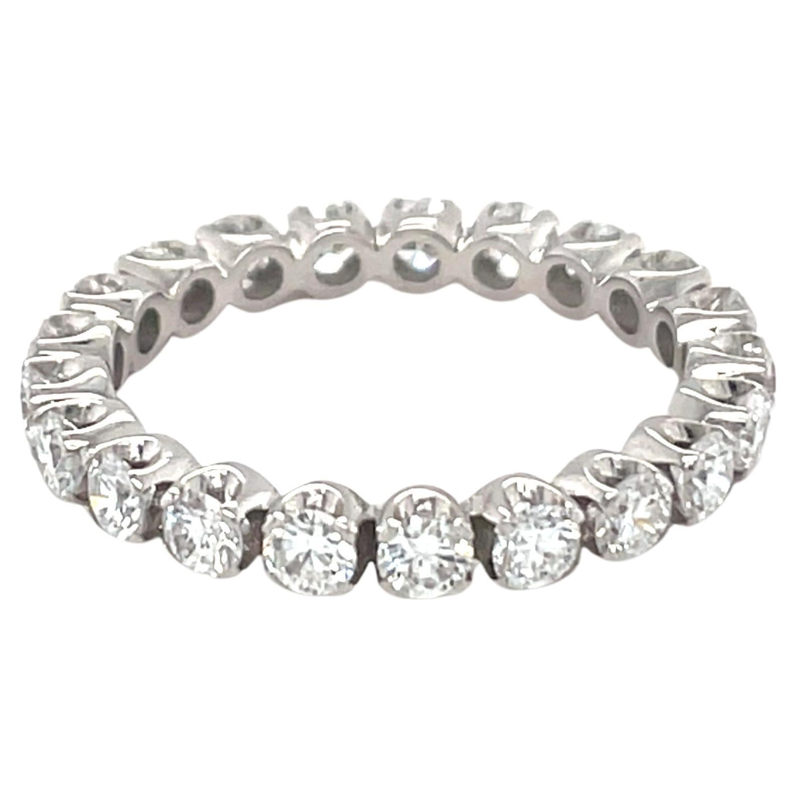 Anillo ANIVERSARIO Diamante Redondo Oro Blanco 18 Kilates