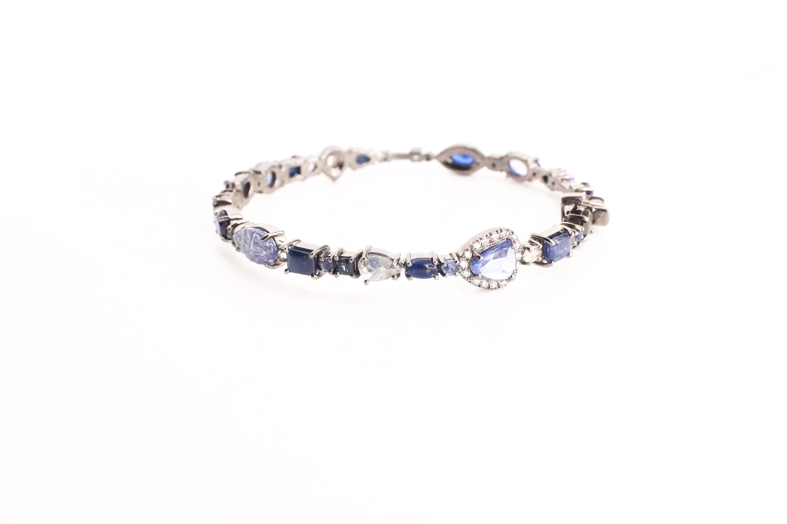 sapphire baby bracelet