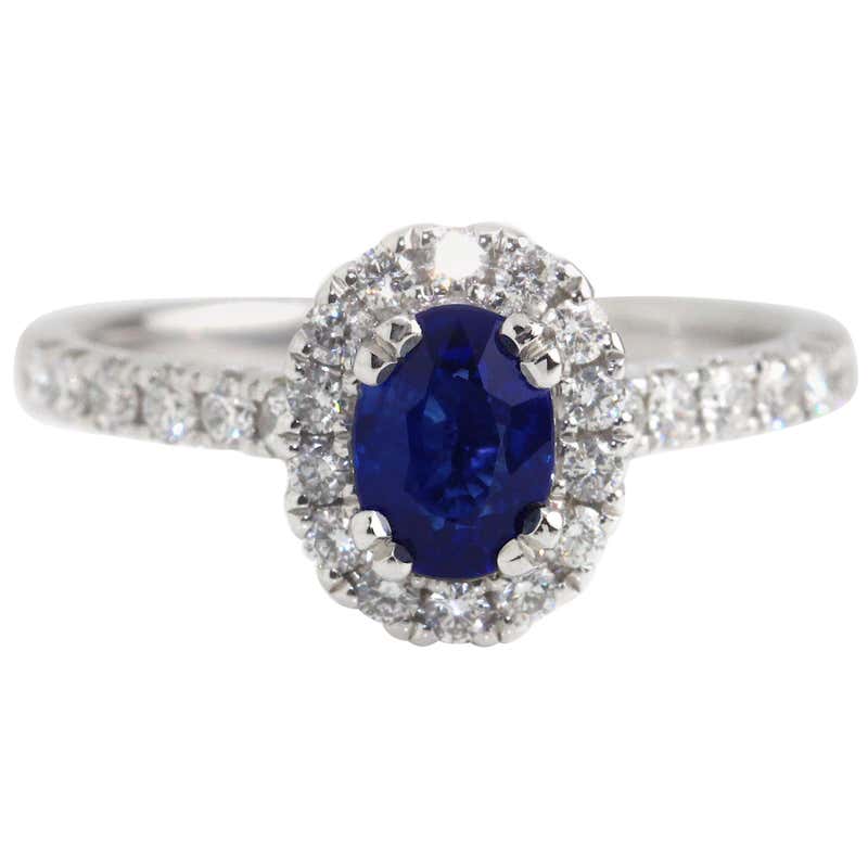 Antique Sapphire and Diamond Cluster Rings - 4,065 For Sale at 1stdibs ...