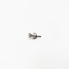 18 Karat White Gold Single Diamond Stud Earring