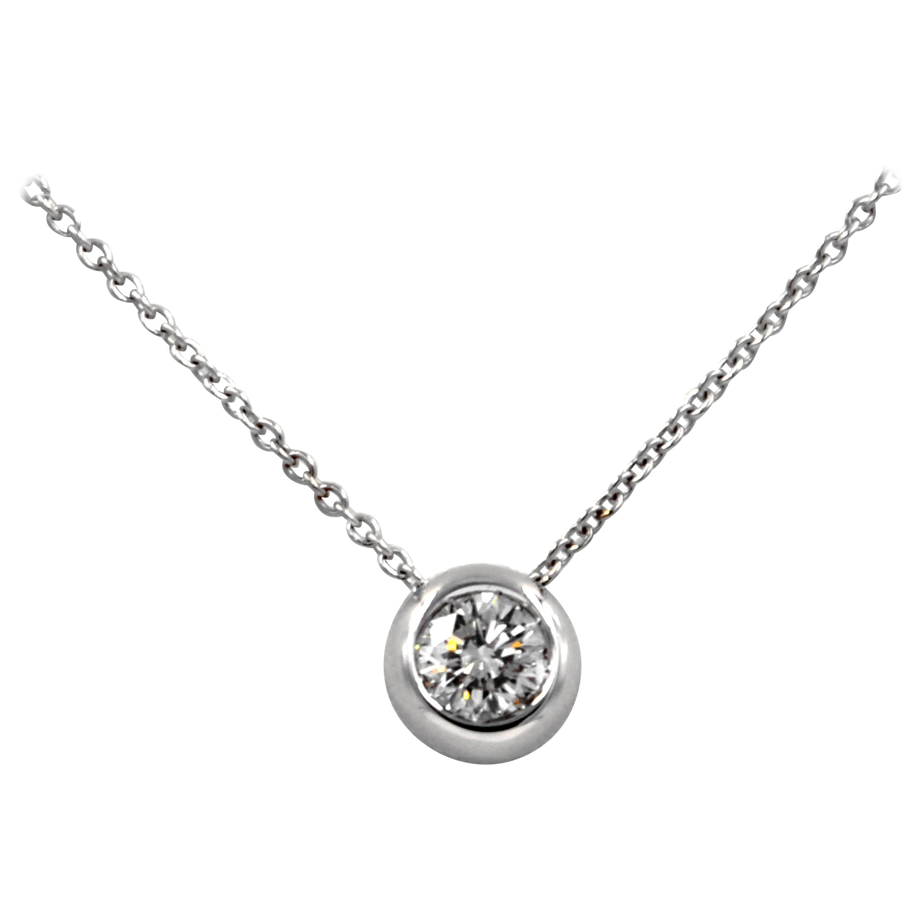 Collier En Or Blanc 18 Carats Avec Diamants - Magnifique Bijou Occasion