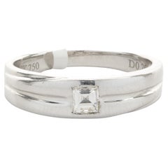 18 Karat Weißgold Solitär-Diamantring