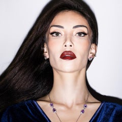 Pendientes de Diamantes Cuadrados de Oro Blanco de 18 Kilates