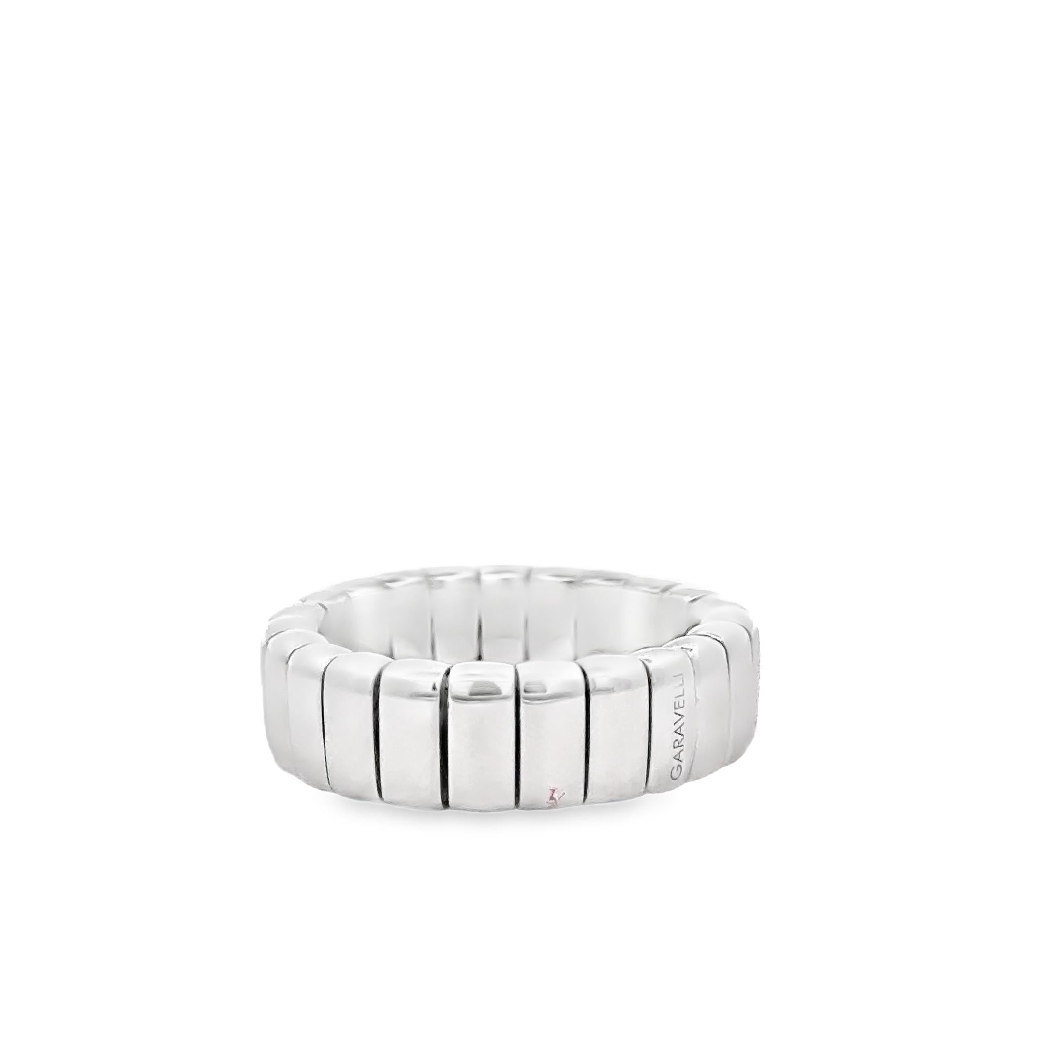 18 Karat Weißgold Stretchy-Ring im Zustand „Neu“ im Angebot in Valenza, IT