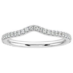 18 Karat White Gold Thelma Curve Diamond Ring '1/2 Carat'