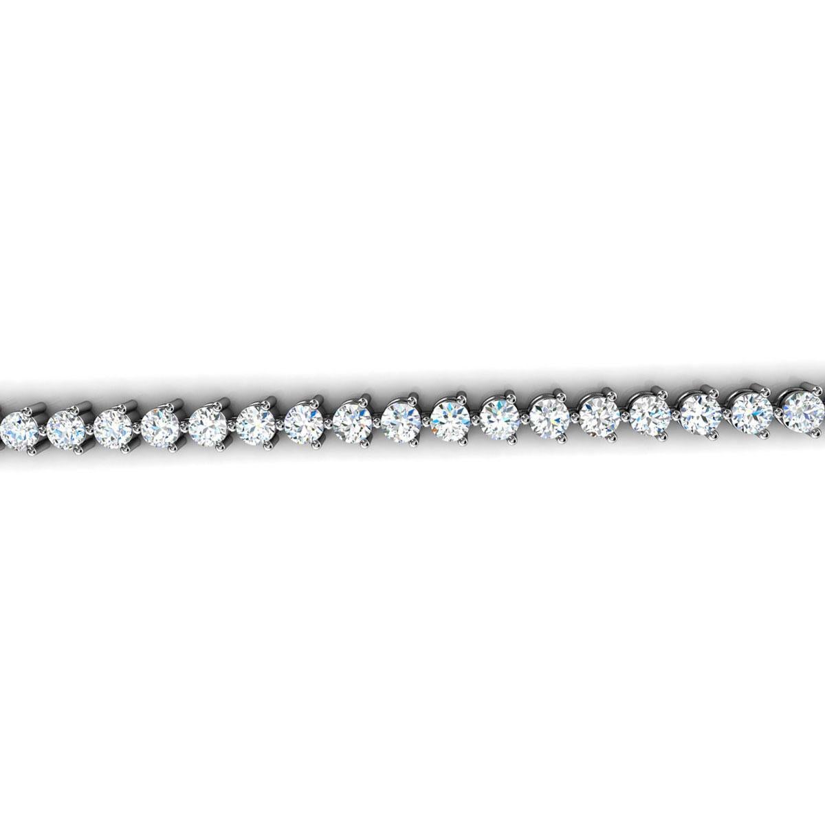 3 prong tennis bracelet