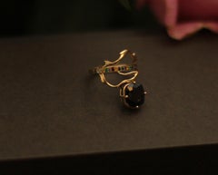 18 Karat White Gold Tibetan Pendant Necklace with Spinel and Diamonds