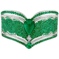 Emerald Cuff Bracelets