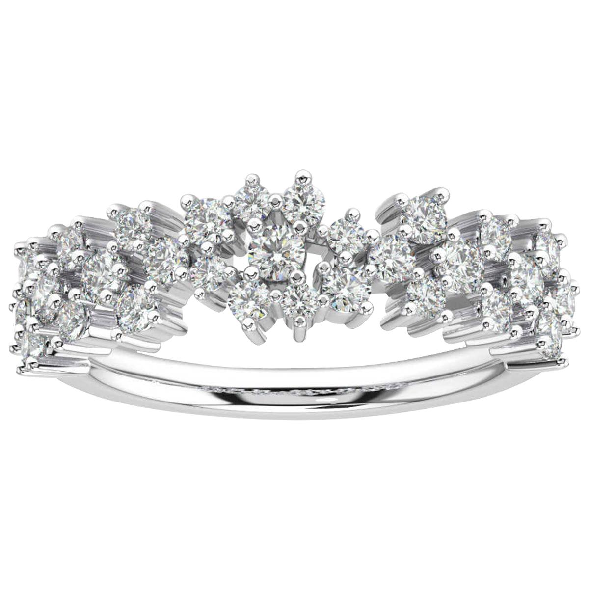 18 Karat White Gold Willow Fashion Diamond Ring '3/4 Carat'