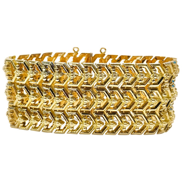 Bracelet Homme/Femme Acier & Or 18 Carats - 18 Maillons Avec Breloque Nomination - Occasion