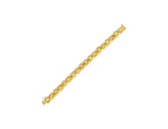 35.87 Grams Large Oval Link Bracelet in Yellow Gold