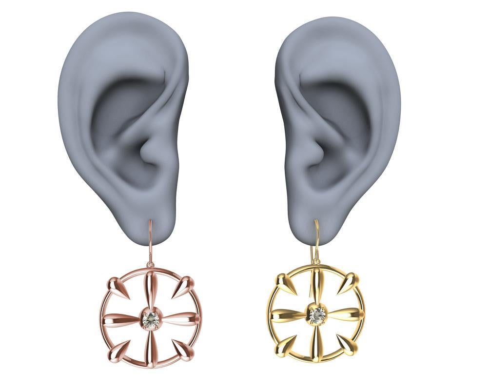 Le designer de Tiffany, Thomas Kurila, a créé ces boucles d'oreilles en or blanc 18 carats et diamants GIA. Des boucles d'oreilles assorties pour une soirée inoubliable. Ce modèle de boucle d'oreille est issu d'esquisses d'inspirations de travaux de