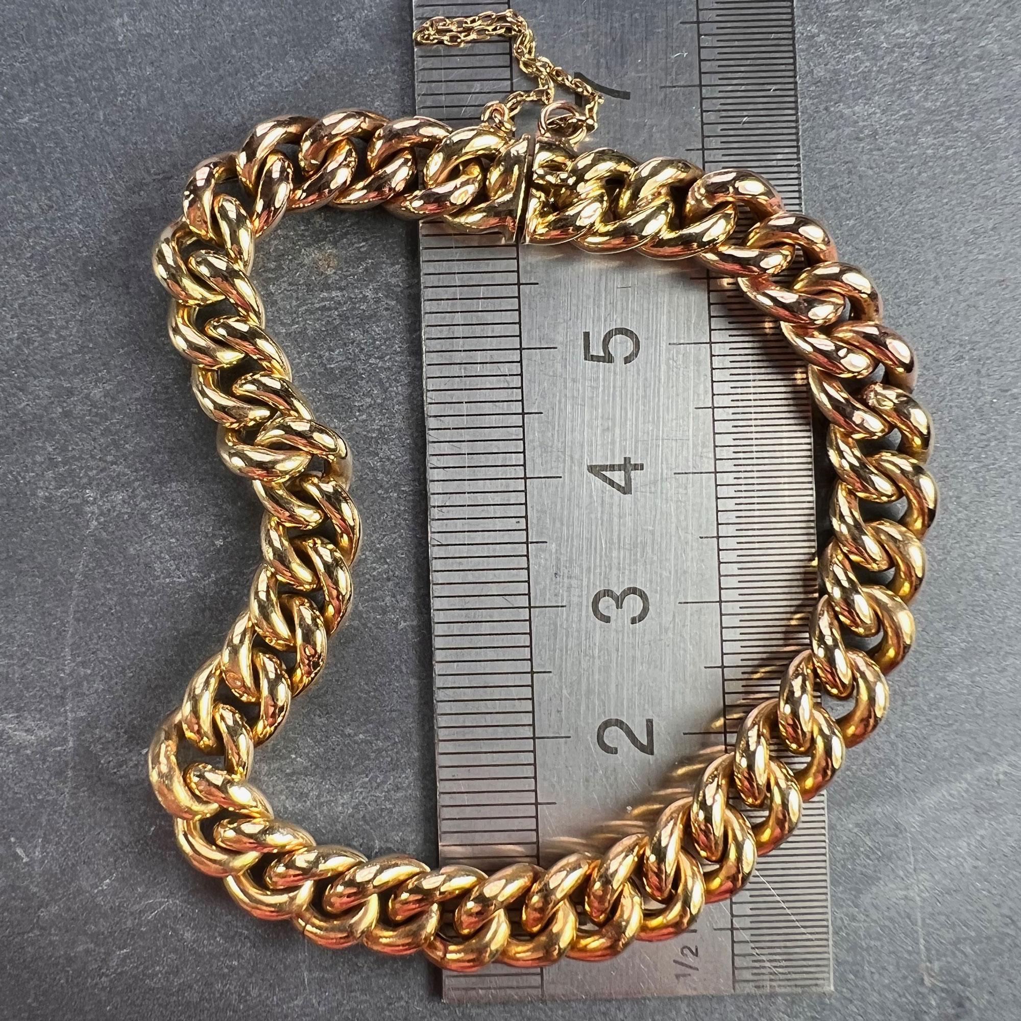 Gliederarmband aus 18 Karat Gelb- und Roségold mit Kurbeln im Angebot 6