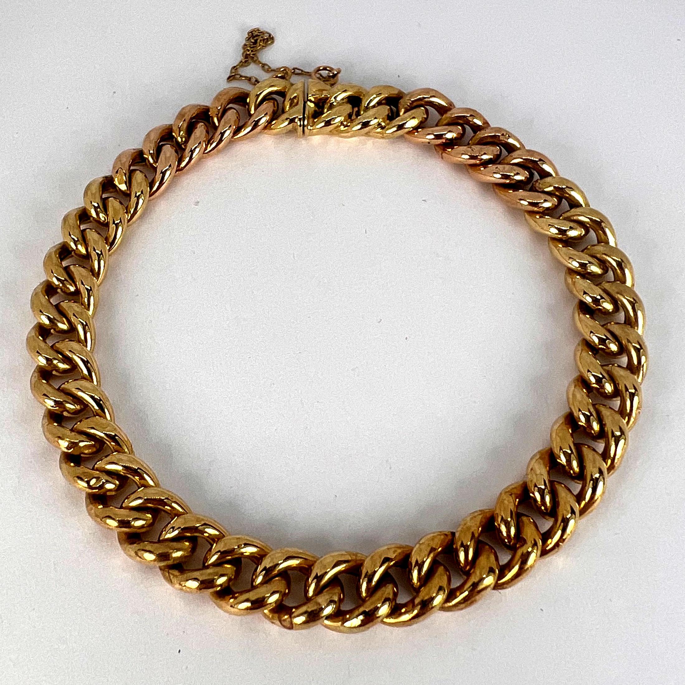 Gliederarmband aus 18 Karat Gelb- und Roségold mit Kurbeln im Angebot 8
