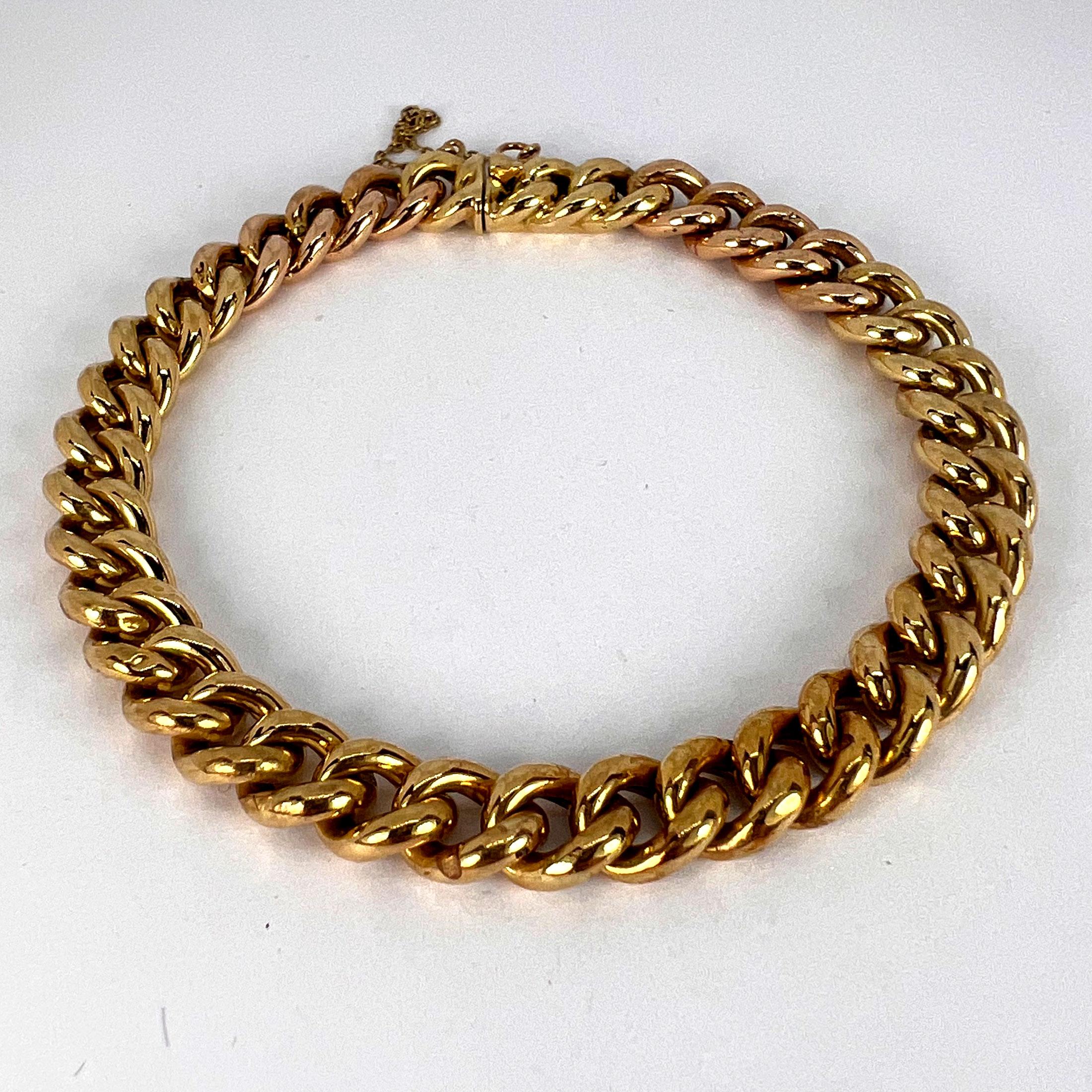 Gliederarmband aus 18 Karat Gelb- und Roségold mit Kurbeln im Angebot 9