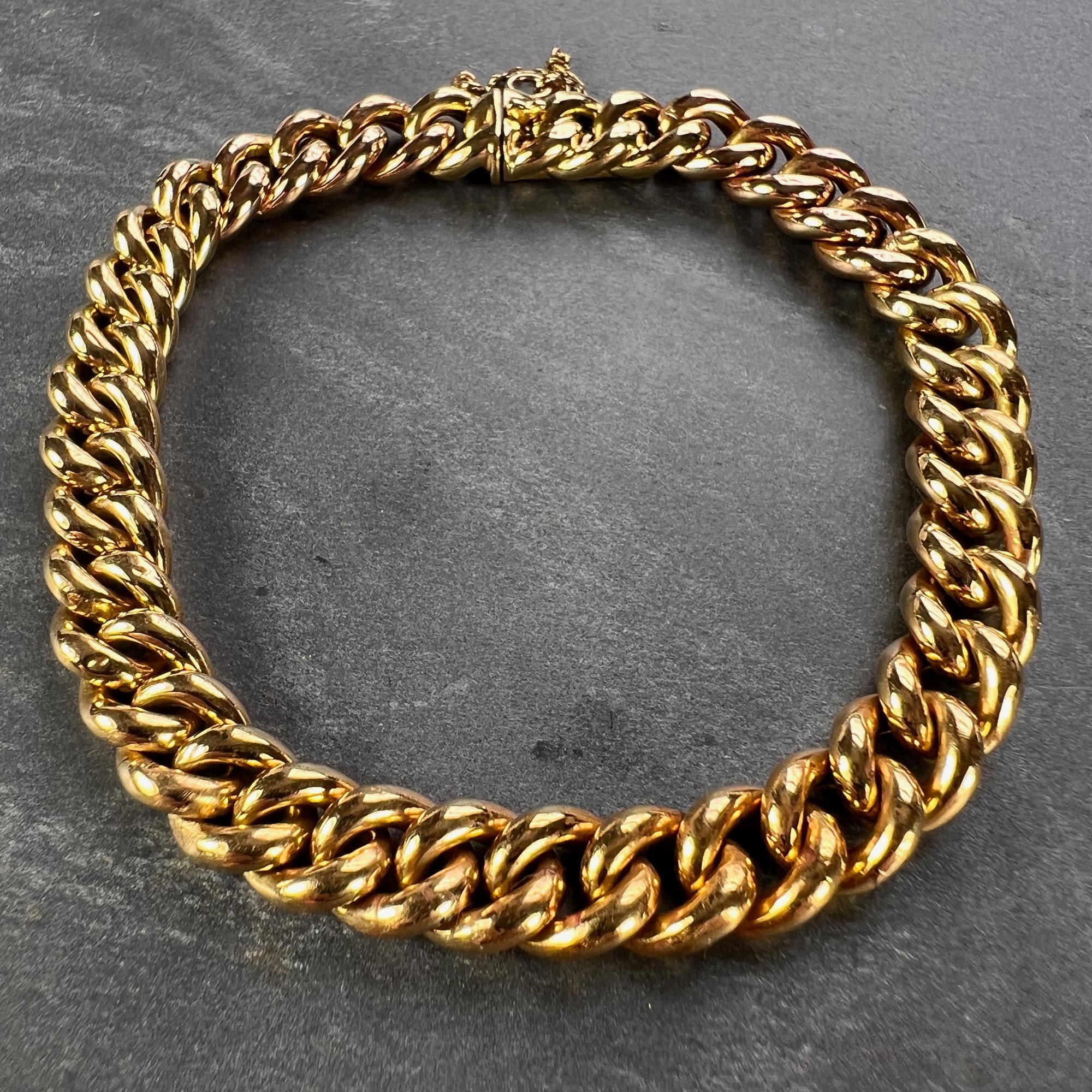 Gliederarmband aus 18 Karat Gelb- und Roségold mit Kurbeln im Zustand „Gut“ im Angebot in London, GB