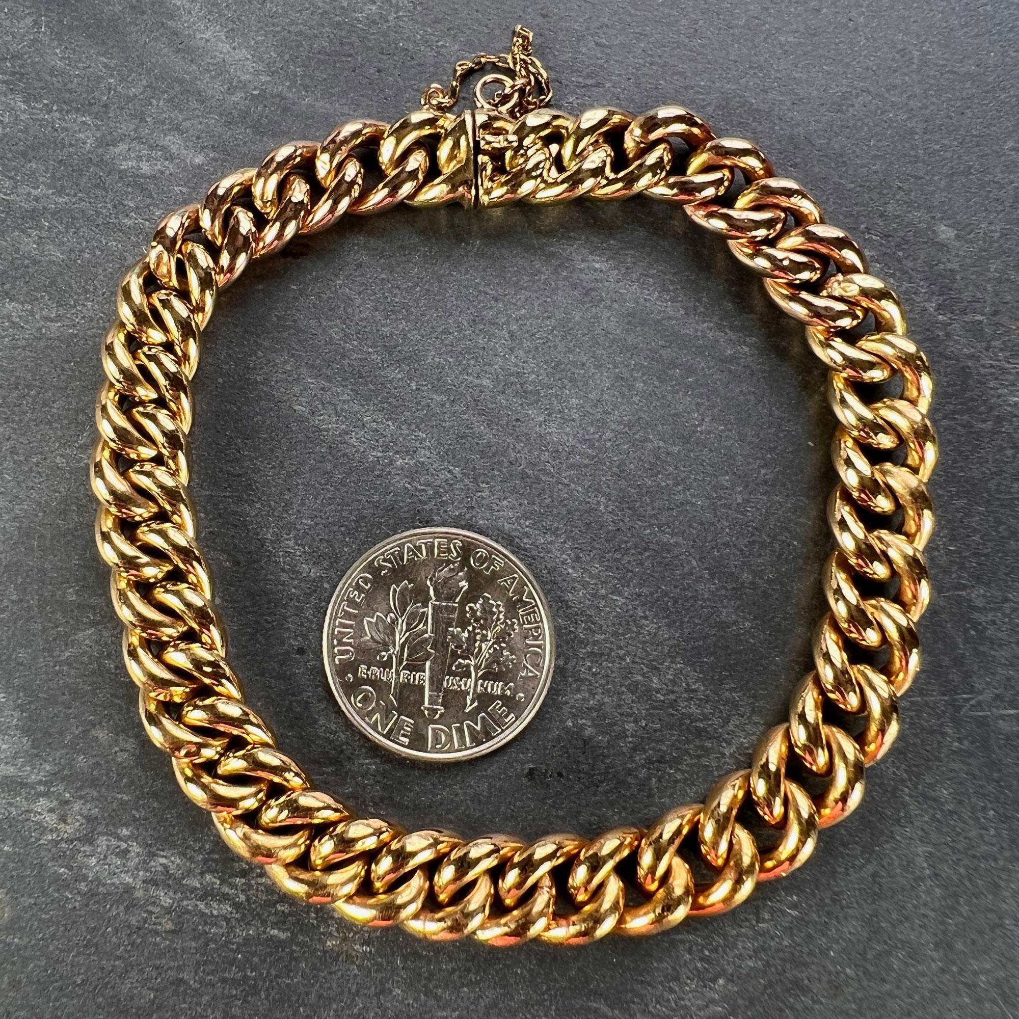 Gliederarmband aus 18 Karat Gelb- und Roségold mit Kurbeln im Angebot 5