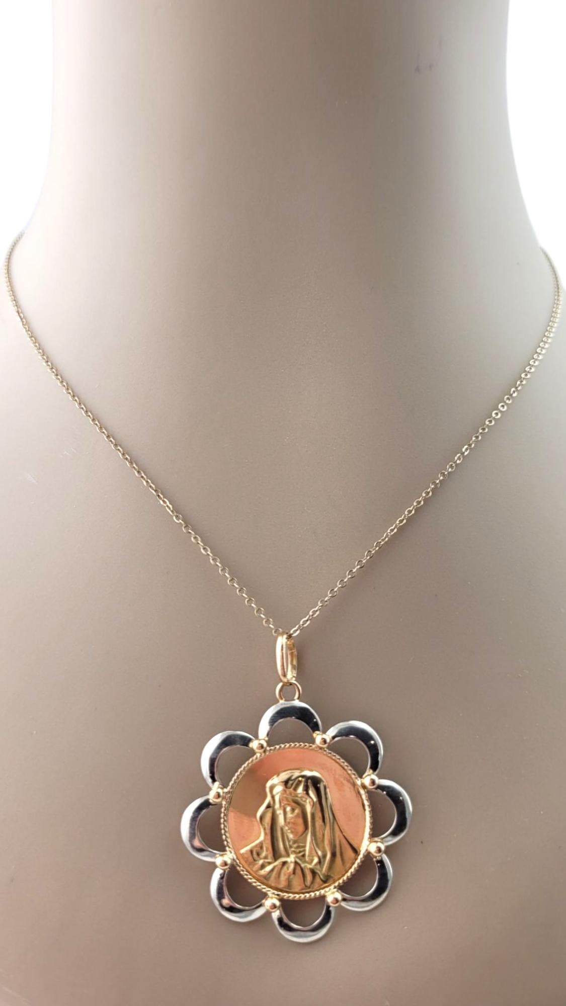 Pendentif Blessing en or jaune et blanc 18 carats #21273 en vente 6