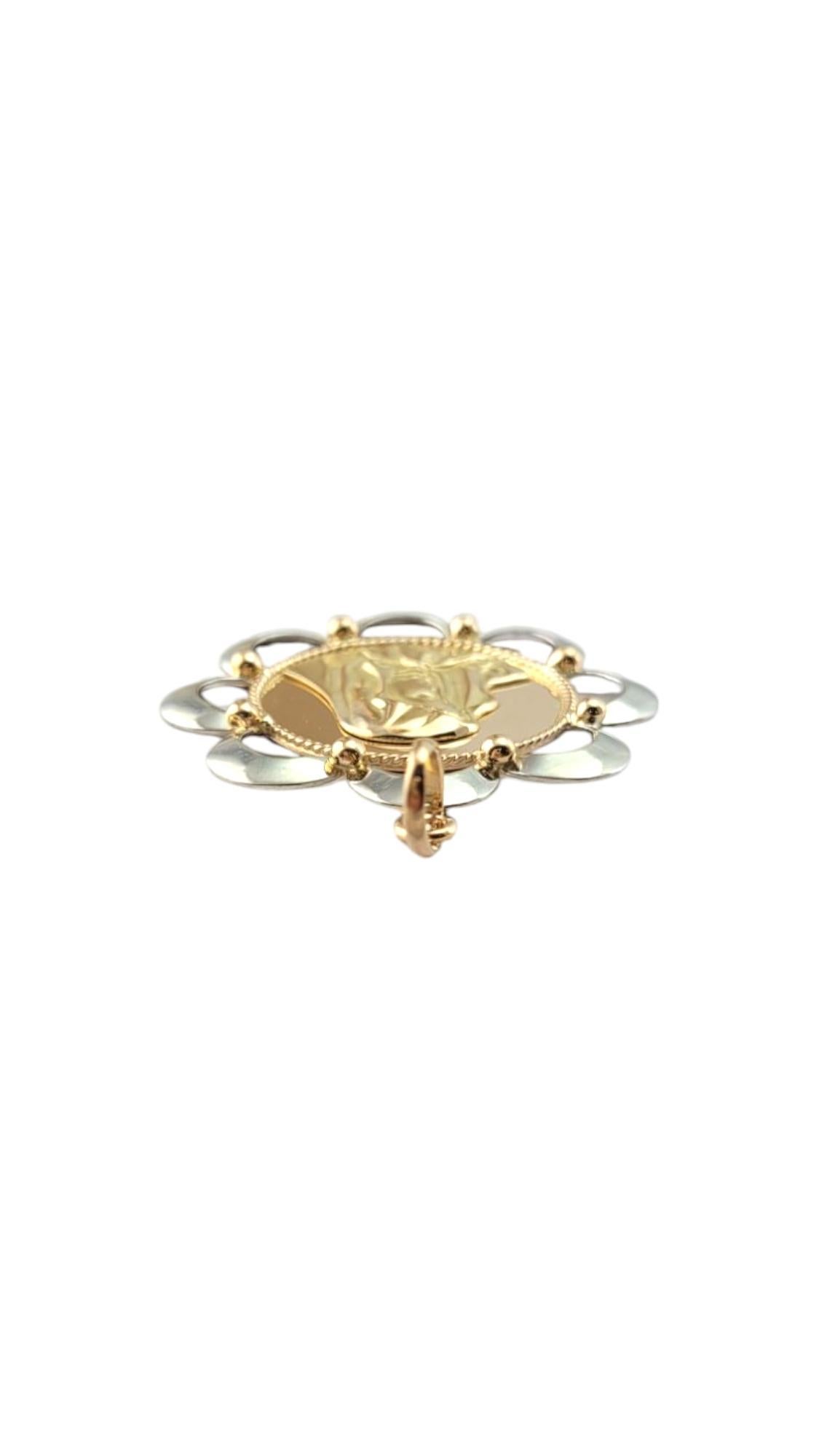 Pendentif Blessing en or jaune et blanc 18 carats #21273 en vente 2