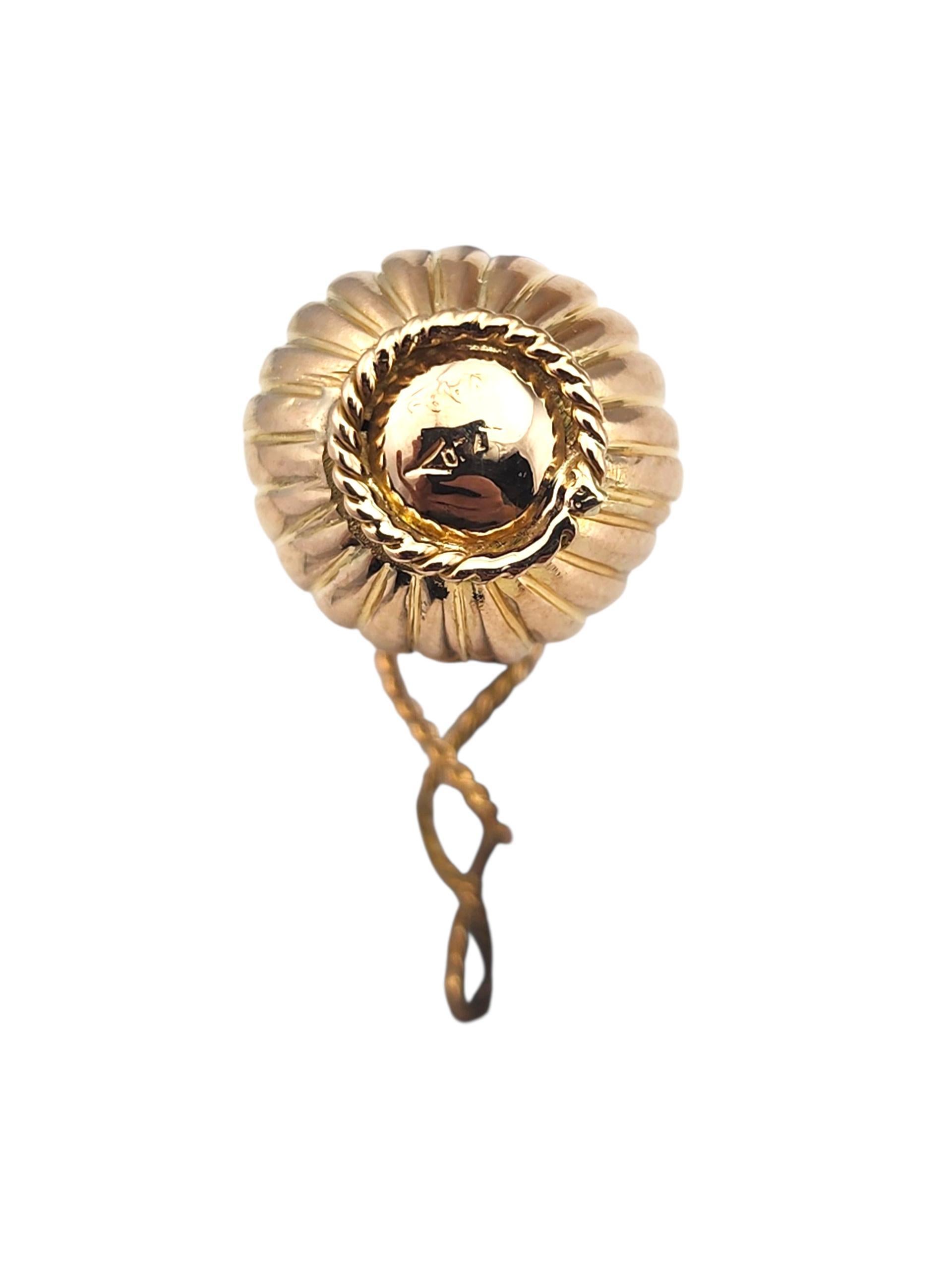 Amuleto de botella de Chianti de oro amarillo y blanco de 18 quilates #23270 en venta 2