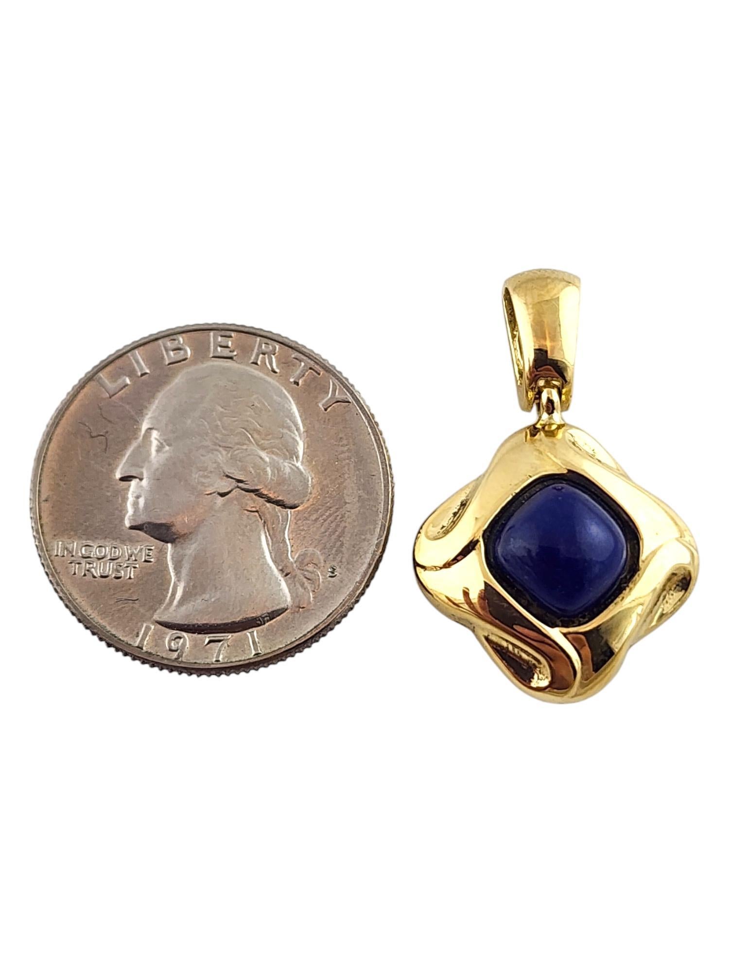Pendentif en lapis jaune et bleu 18 carats n° 19796 en vente 1