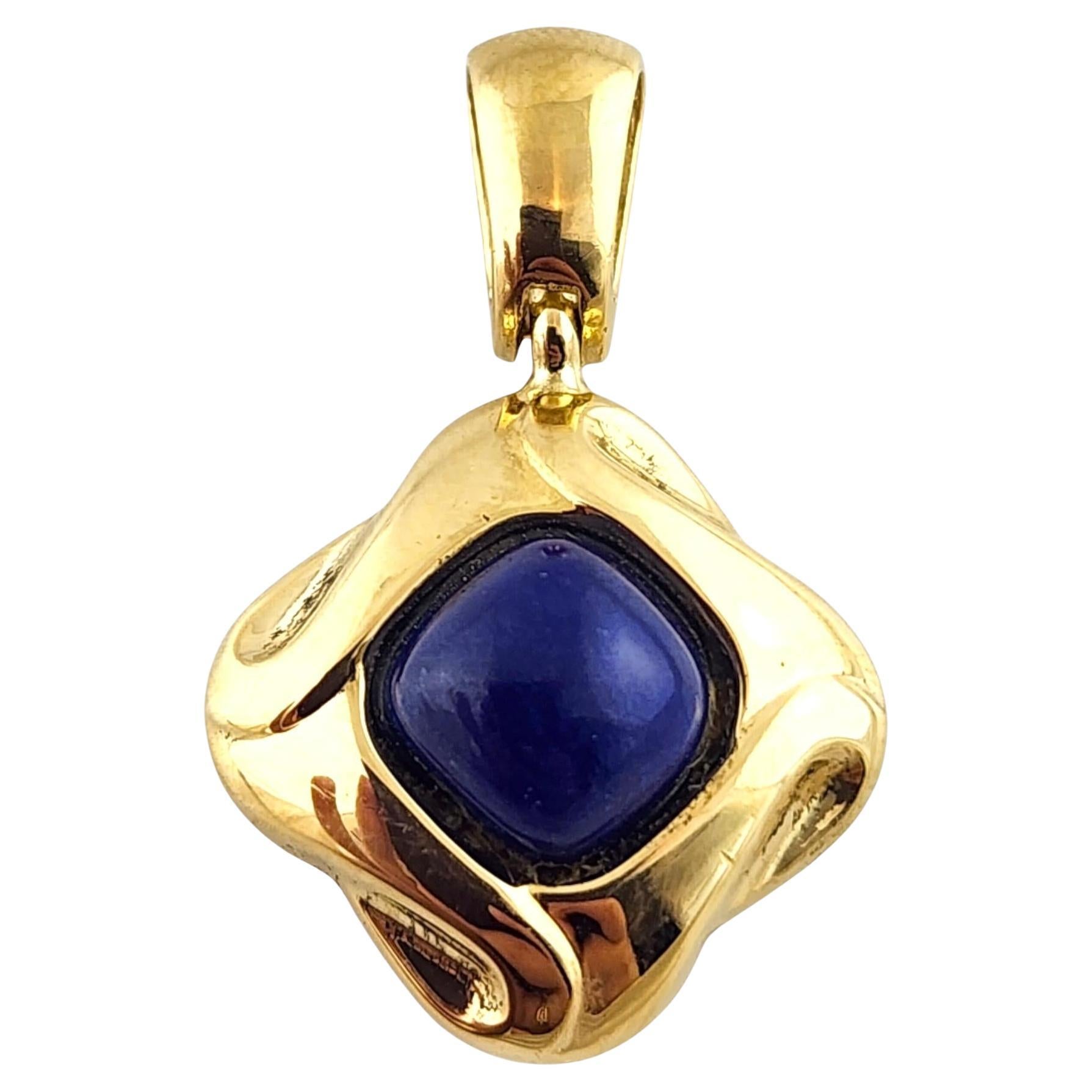 Pendentif en lapis jaune et bleu 18 carats n° 19796 en vente