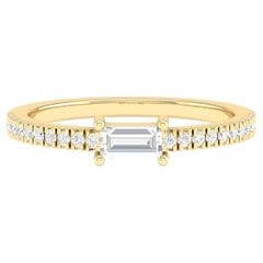 18 Karat Yellow Gold 0.4 Carat Diamond Infinity Band Ring