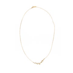 18 Karat Yellow Gold 0.69 Cttw. Diamond Bubbles Necklace