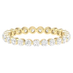 18 Karat Yellow Gold 0.75 Carat Diamond Infinity Band Ring