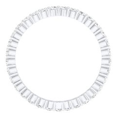 18 Karat Yellow Gold 0.85 Carat Sapphire Eternity Ring