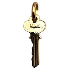 18 Karat Yellow Gold "13A" Key Charm #23698